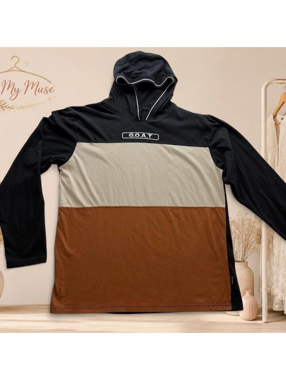 Men's Multi and Black Hoody